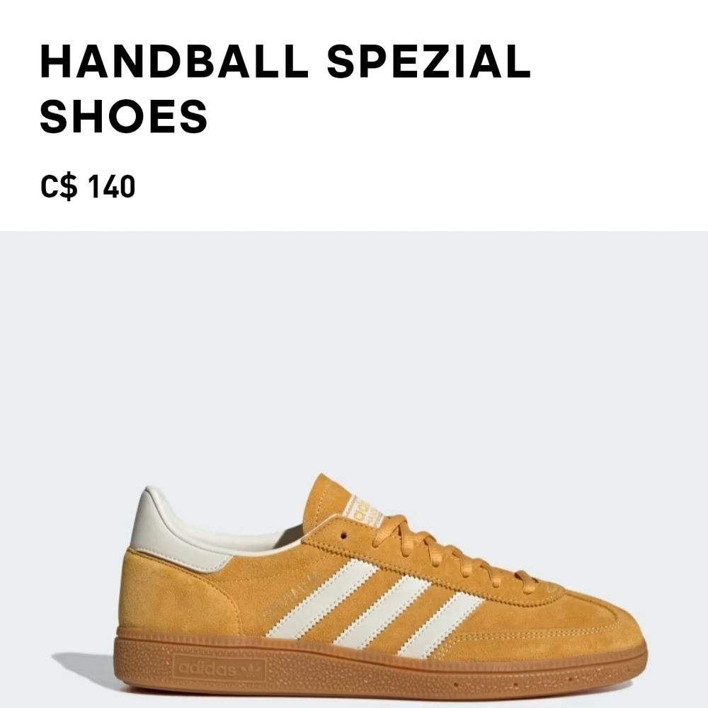 Adidas Handball Spezial Sneakers - Tan and White